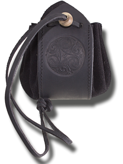 Trollfelsen Lederbeutel "Triskele"